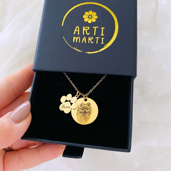 Personalizirana ženska ogrlica s dva privjeska